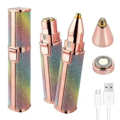 2-in-1 Facial Hair Remover & Eyebrow Trimmer (USB Rechargeable)